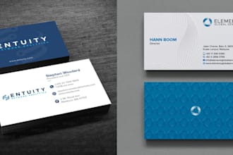 create a luxury business card design with print setup