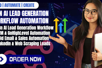 build n8n ai lead generation workflow sale generation gohighlevel CRM automation