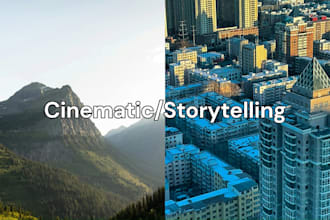 edit cinematic and or storytelling videos