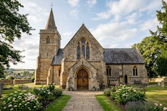 create modern church renovation designs with interior, exterior and walk through