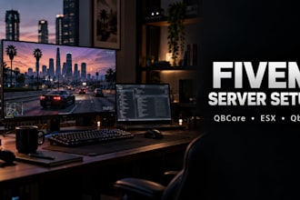 set up your fivem server with qbcore esx or qbox