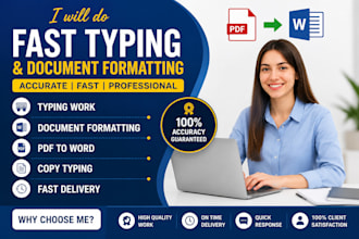 do fast typing and document formatting