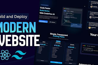 build a responsive react web app with firebase and tailwind CSS