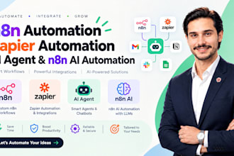 build n8n automation, zapier automation, ai agent, n8n ai automation