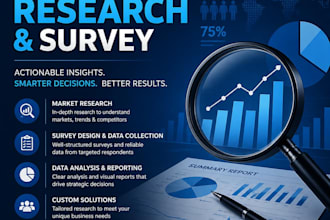 do professional field survey, market research and data entry