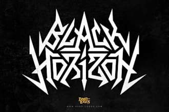 create brutal and distinctive death metal logo designs