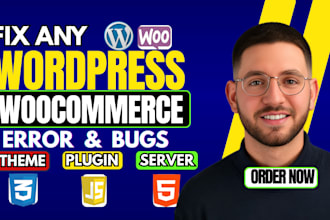 fix wordpress bugs and woocommerce error, debug, checkout, and elementor errors