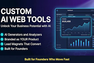 build a custom ai web app or custom ai tool for your business