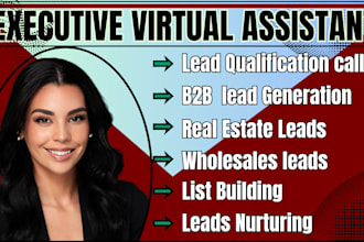 make b2b lead qualification calls for real estate wholesales as executive VA