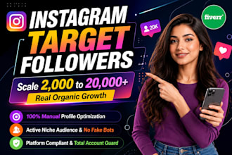 manage organic instagram growth for target followers