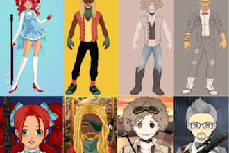fix, rig, vrchat avatar, vtuber character, vroid and 3d character models