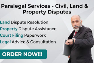 be your paralegal and provide legal consulting services