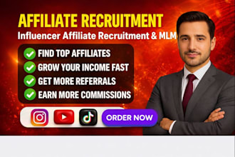 recruit affiliates for your business and marketing program