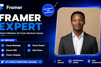 do framer redesign framer cms template and edit framer