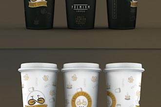 do creative paper cup packaging design
