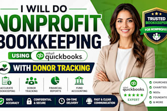 do nonprofit bookkeeping using quickbooks with donor tracking