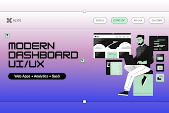 design modern dashboard UI UX and web app interfaces
