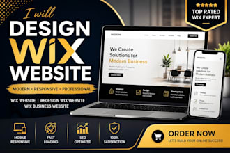 design wix website, redesign wix website or wix business website
