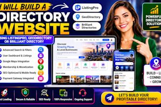 build a directory website using listingpro, geodirectory, or brilliant directory