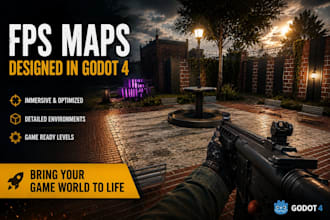 design immersive fps maps and environment in godot 4