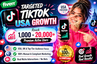 do organic tiktok marketing for USA targeted audience growth