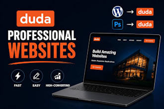 design and build you a website using duda website builder