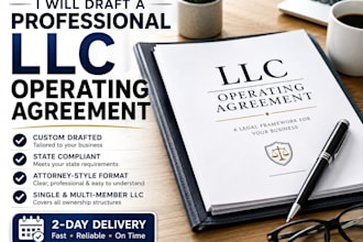 draft a professional llc operating agreement fast