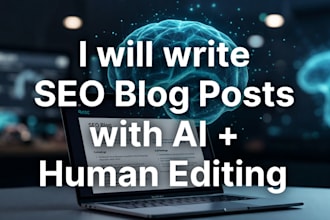 write SEO blog posts with ai human editing