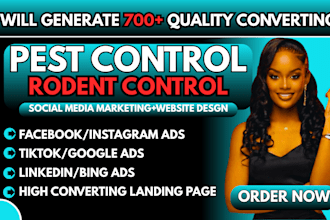 700 converting pest control leads, rodent control leads via meta ads, google ads