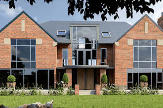 generate 3d realistic rendering from building plan, renovate house elevation,cgi