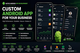 build custom native android app