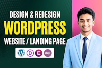 redesign elementor and rebuild luxury wordpress complete website
