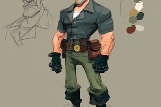 superhero character for comics