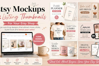 create etsy mockups and listing thumbnails for your etsy shop