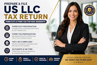 do US llc tax filing form 5472 and 1120 for non residents