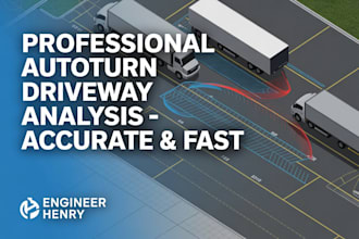 autoturn driveway analysis commercial residential truck turning plans
