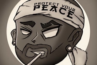 create a cool non ai cartoon profile picture