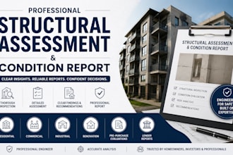 provide professional structural assessment, condition and building report