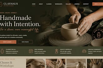 design squarespace potterystudio website ceramics website class bookings website