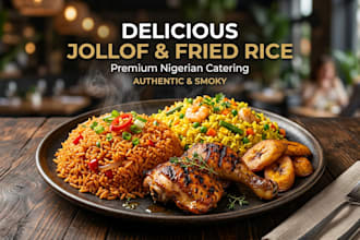 make delicious jollof rice and fried rice for you