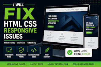 fix HTML CSS responsive issues