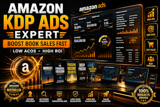 setup and optimize amazon KDP ads for more book sales