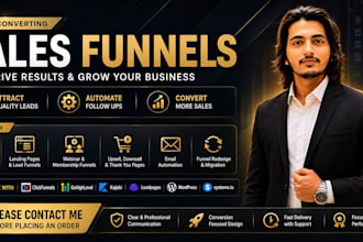 help you as a gohighlevel, clickfunnels, kajabi, and leadpages expert