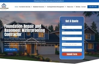 design wix foundation repair website crawl space website home waterproofing site