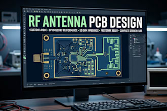 develop smart rf antenna tracking pcb with stm32 and embedded firmware