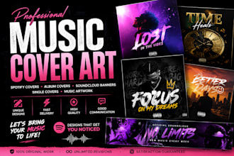 design professional spotify and album cover art