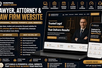 design lawyer website, attorney website, notary website and law firm website