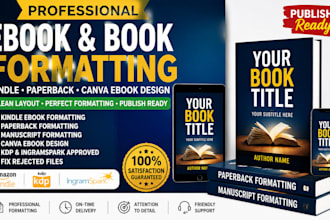 do kindle ebook manuscript formatting canva ebook design, paperback formatting