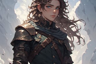 create dnd character art and fantasy charecter