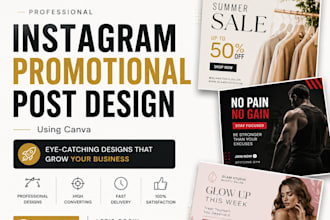 design modern instagram promotional posts